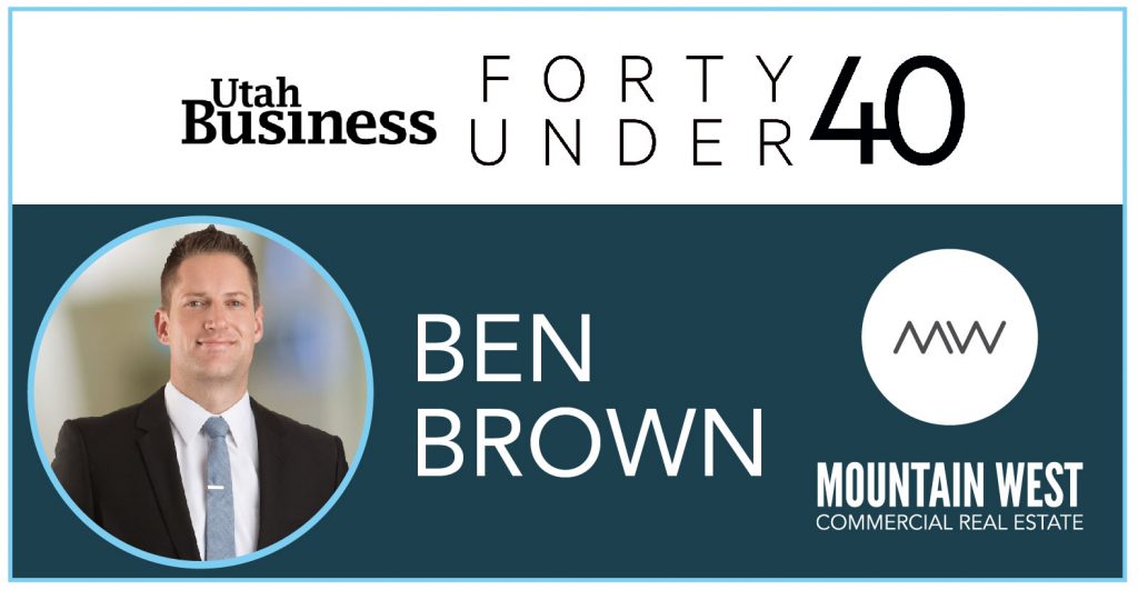 Utah Business Magazine 40 Under 40 Recognizes Ben Brown