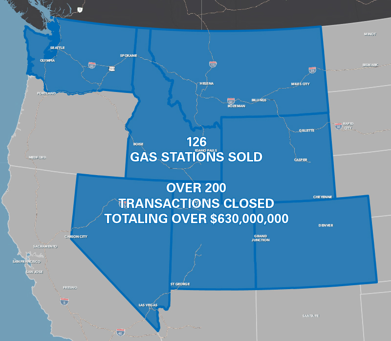 126 Gas Stations Sold Over 200 Transactions Closed Totaling Over $630,000,000