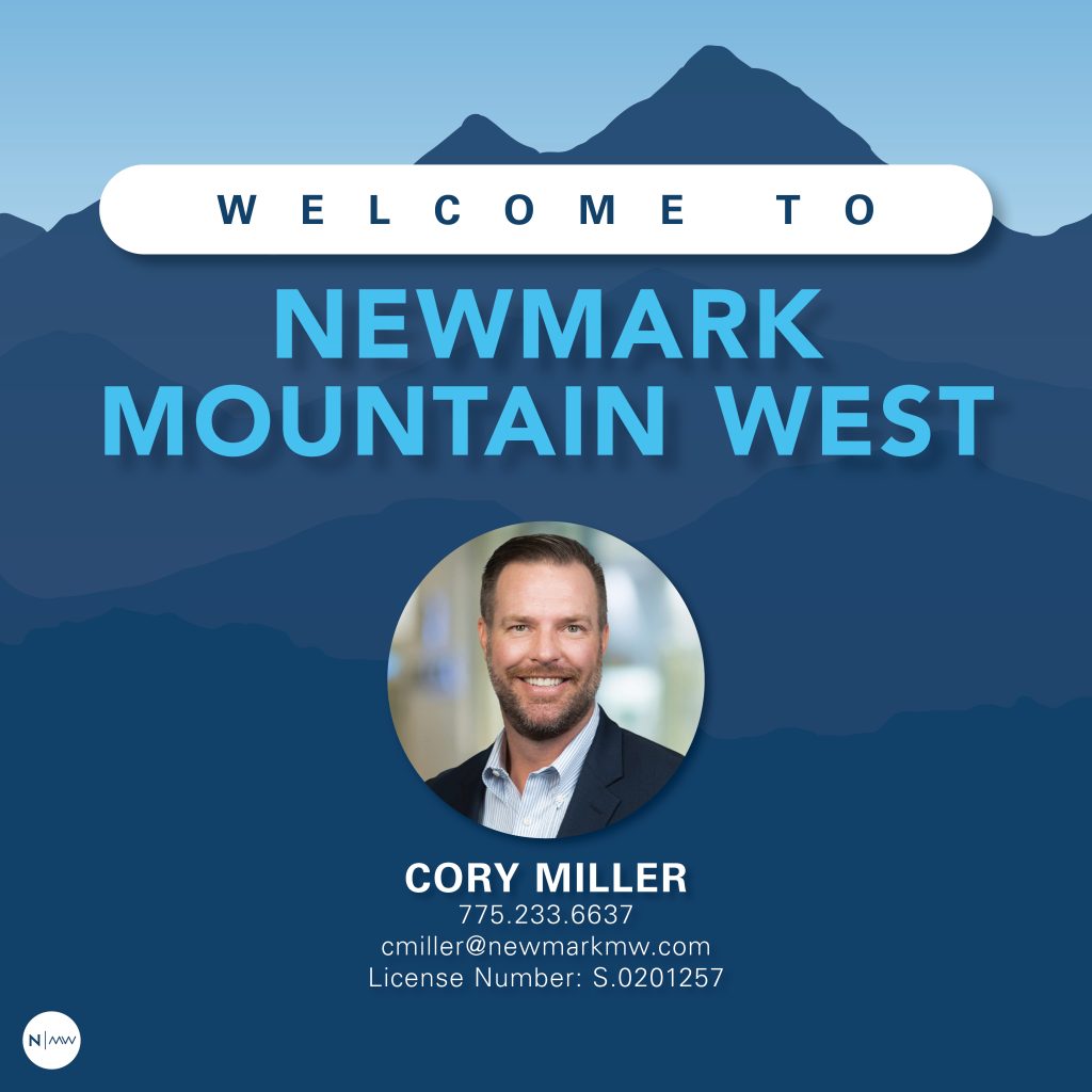 Newmark Mountain West Welcomes Cory Miller, Retail Broker in Reno, Nevada