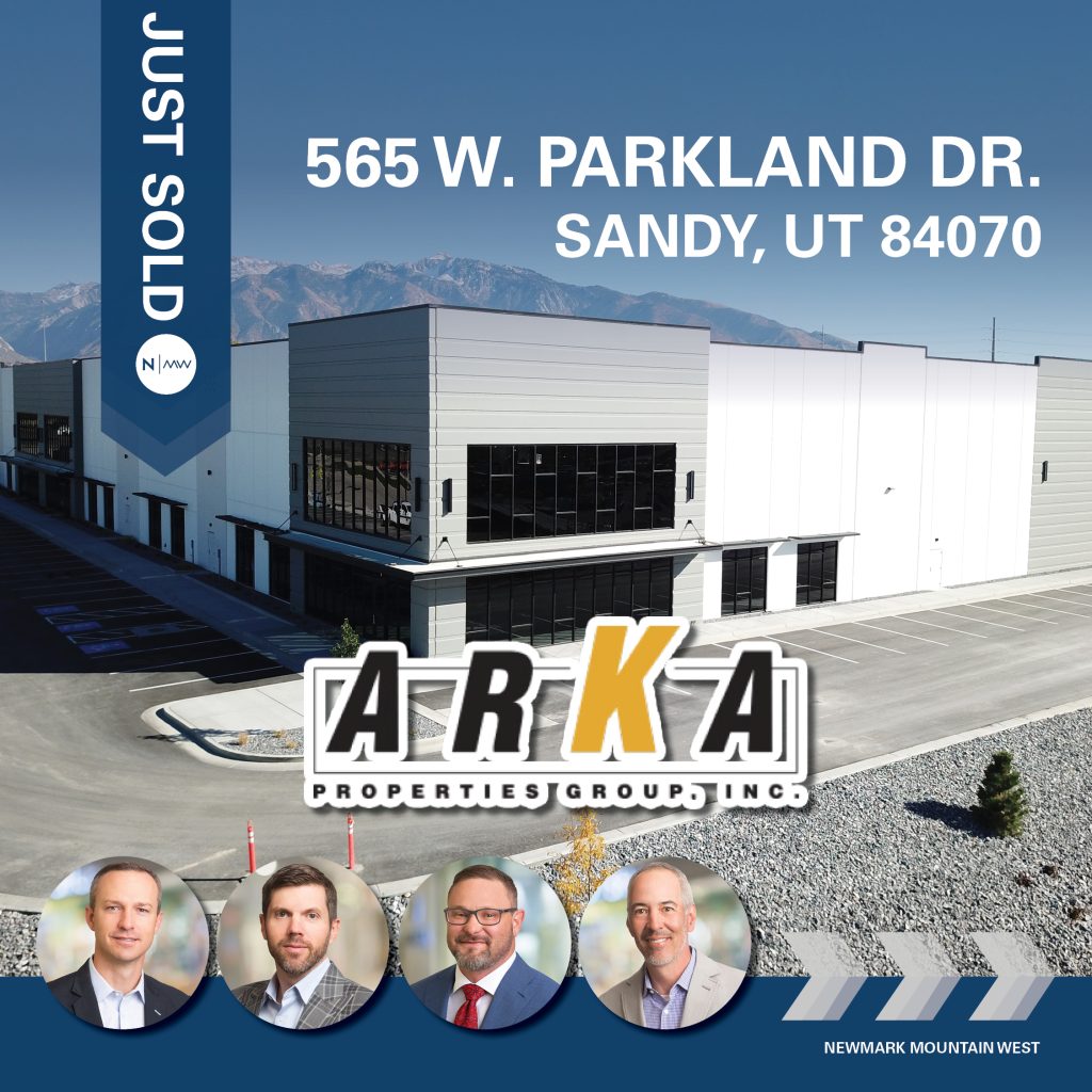 DRAY Logistics Group at Newmark Mountain West Facilitates 98,820-Square-Foot Investment Sale in Sandy, UT