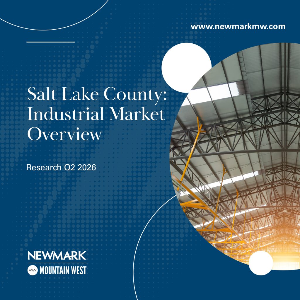 Newmark Mountain West Publishes Q2 2026 Salt Lake County Industrial Market Overview