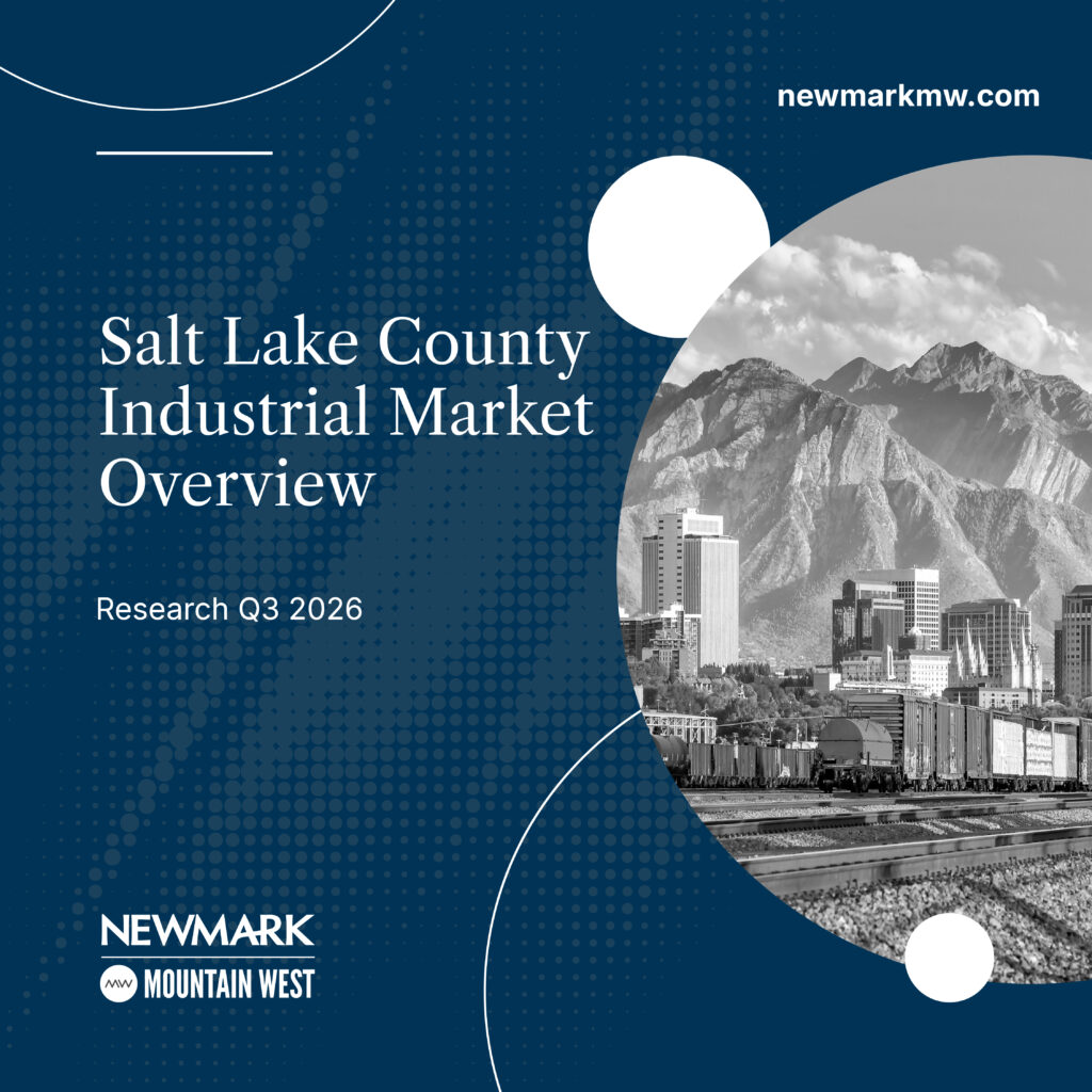 Newmark Mountain West Publishes Q3 2026 Salt Lake County Industrial Market Overview