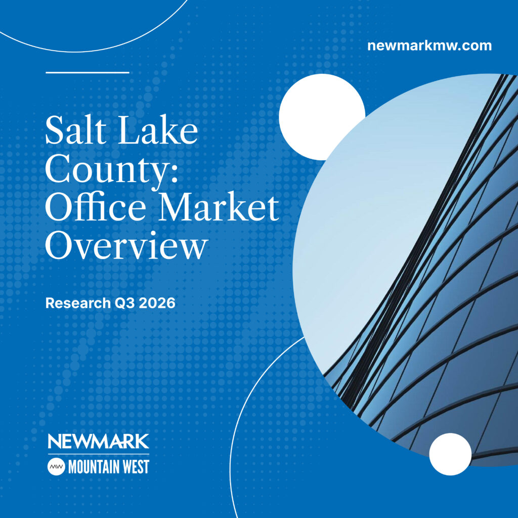 Newmark Mountain West Publishes Q3 2026 Salt Lake County Office Market Overview